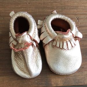 Rose gold Freshly Picked moccasins size 1